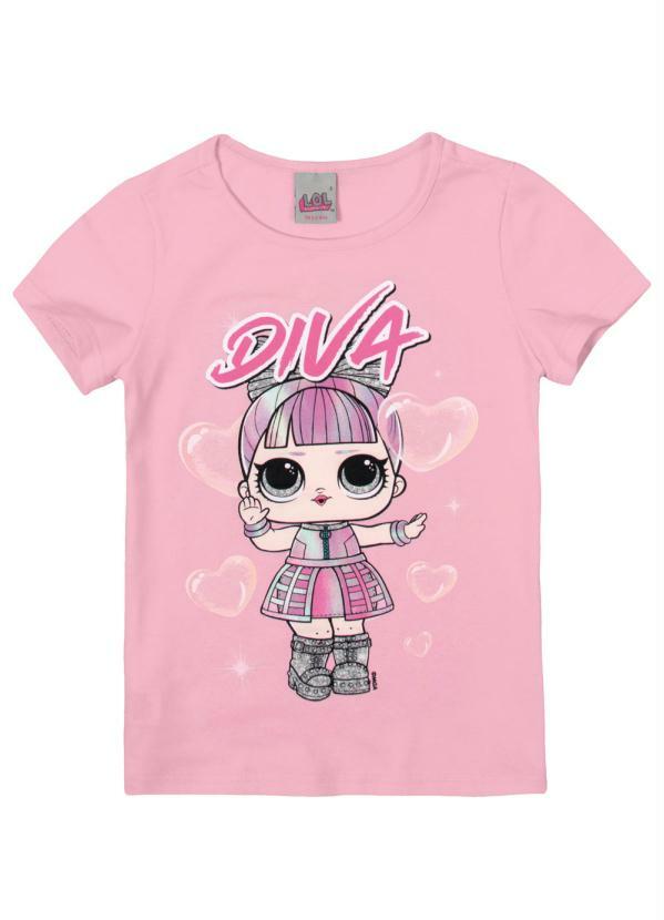 Malwee Kids - Blusa Rosa Claro Diva L.O.L®