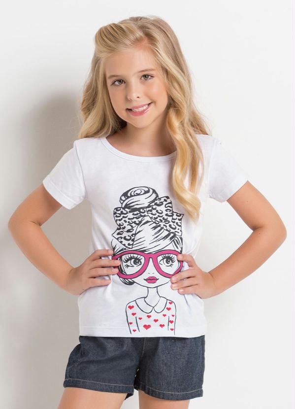 t shirt branca infantil