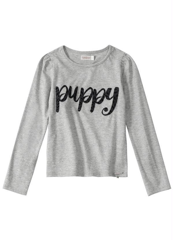 Carinhoso - Blusa Cinza Puppy