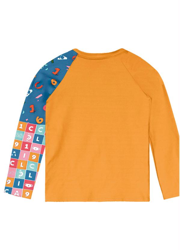 Lilica Ripilica - Blusa com Proteção Solar Menina Laranja 2