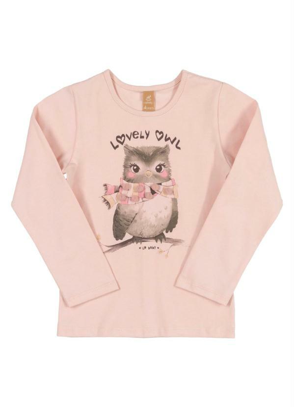 Up Baby - Blusa de Inverno Menina Rosa