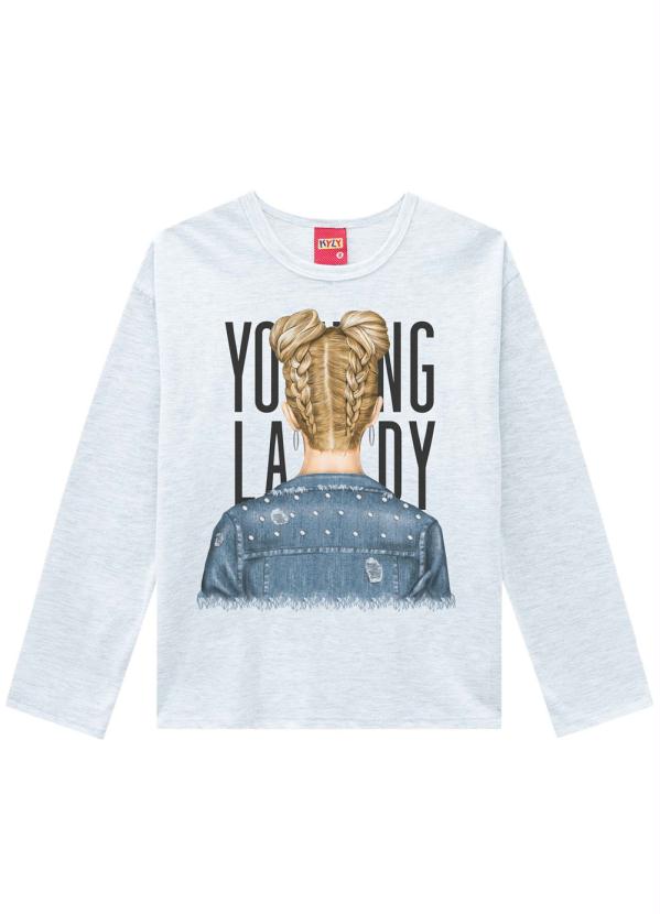 Kyly - Blusa Infantil Feminina Mescla
