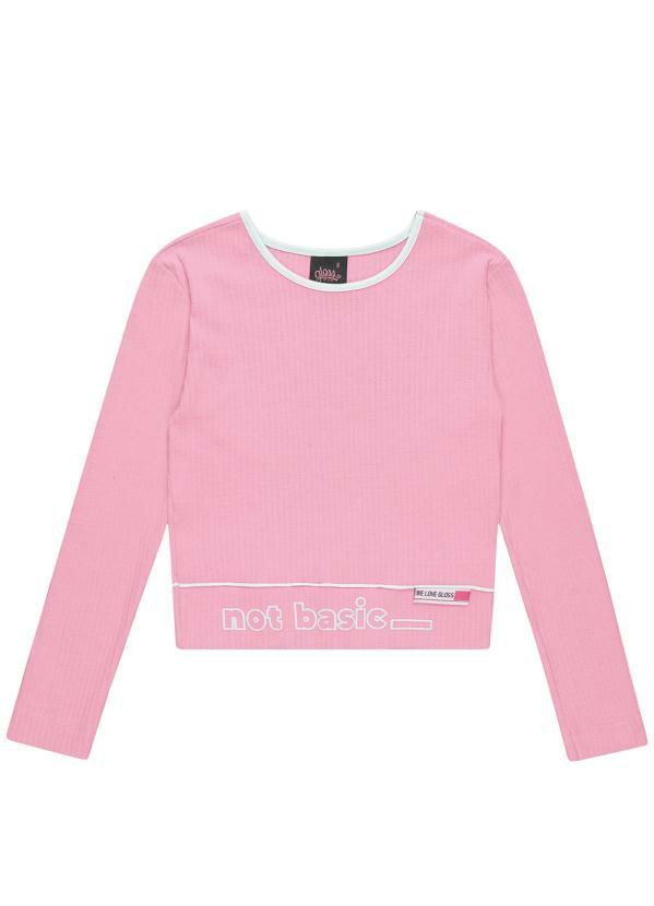 Gloss - Blusa Inverno Menina Rosa