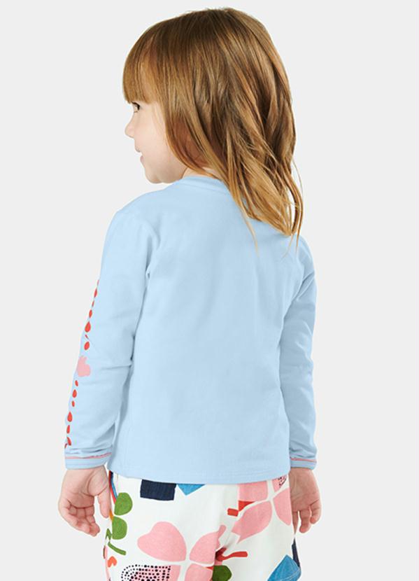 Lilica Ripilica - Blusa Manga Longa Malha Menina Azul 2