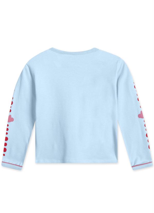 Lilica Ripilica - Blusa Manga Longa Malha Menina Azul 6