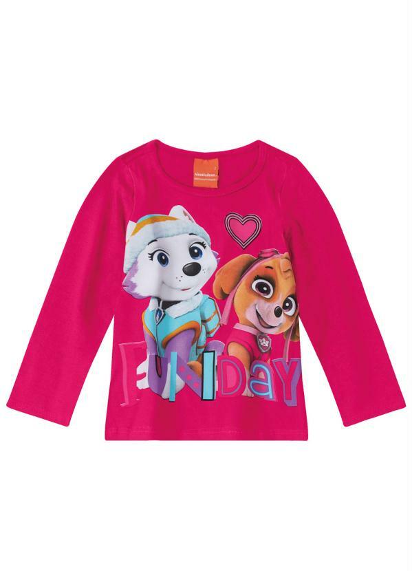 Malwee Kids - Blusa Pink Funday Patrulha Canina® Menina