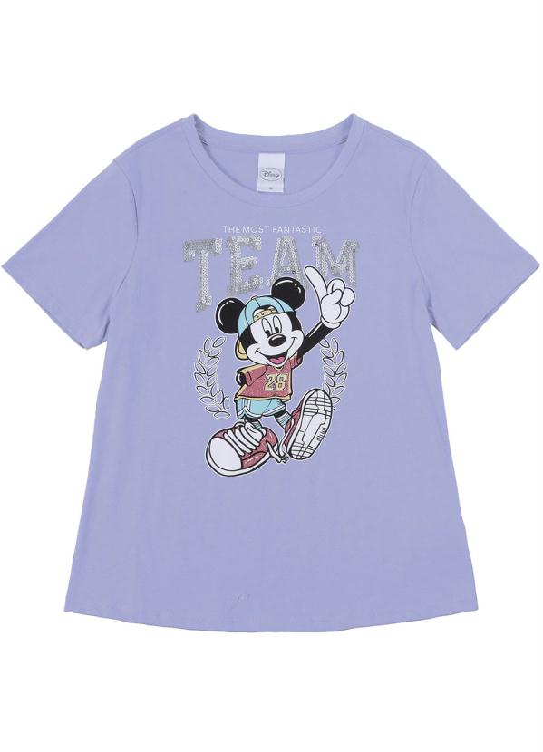 Disney - Blusa Estampada com Bordado Roxa 1