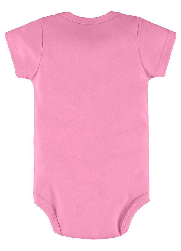 Up Baby - Body Bebê Básico Suedine Rosa 2