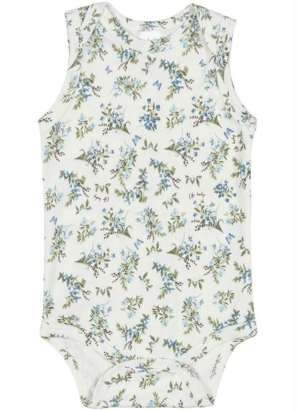 Up Baby - Body Bebê Estampado Off White