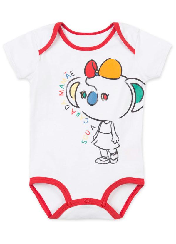 Lilica Ripilica - Body Bebê Menina com Proteção Antiviral Branco