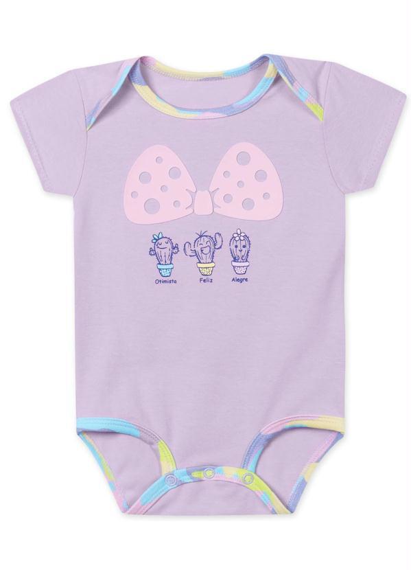 Lilica Ripilica - Body Bebê Menina com Proteção Antiviral Lilás