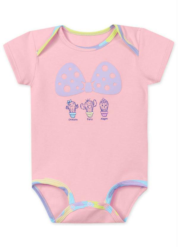 Lilica Ripilica - Body Bebê Menina com Proteção Antiviral Rosa