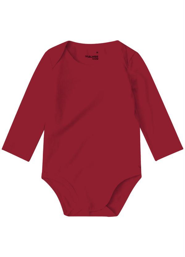 Malwee Kids - Body Vermelho Infantil em Malha