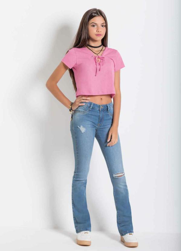 Sawary Jeans - Calça Sawary Boot Cut Jeans Destroyed Sawary 4