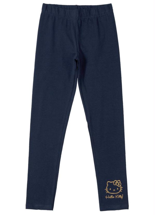 Hello Kitty - Calça Legging Cotton Básica Azul 3