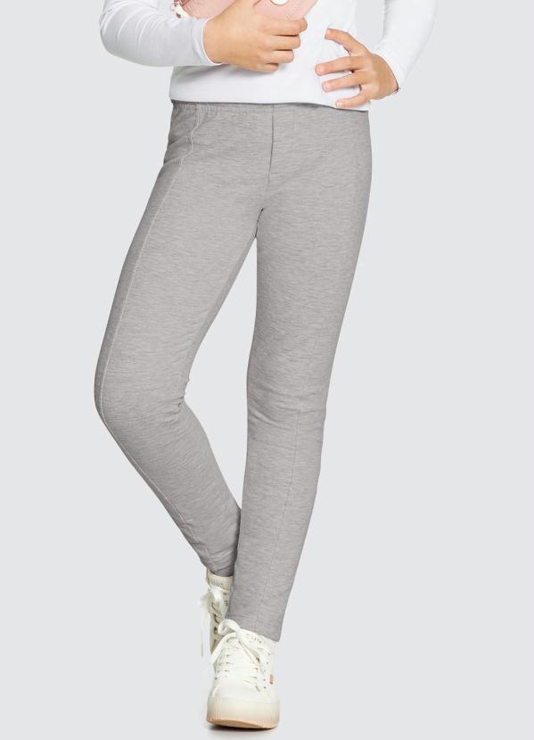 Alakazoo - Calça Legging Molecotton Felpa Cinza 1