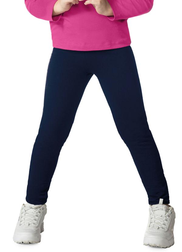 Legging Infantil Feminina Básico Azul Rovitex Kids
