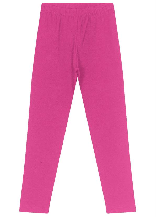 Legging Infantil Feminina Básico Rosa Rovitex Kids