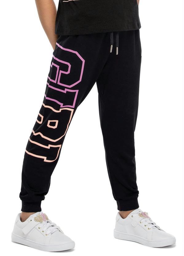 Trick Nick - Calça Jogger Menina Preto