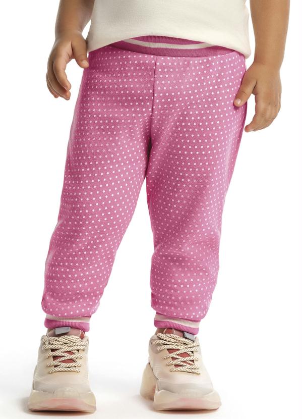 Trick Nick - Calça Infantil Feminina Jogger Rosa