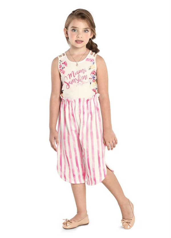 Trick Nick - Calça Pantacourt Trick Nick Rosa 3