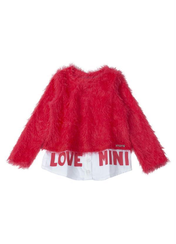 Momi - Blusa Fluffly Vermelho