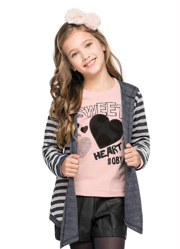 Quimby - Casaco com Capuz Infantil Preto Quimby 2