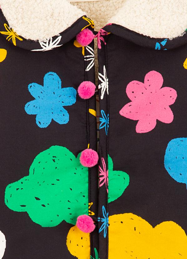 Fábula - Casaco Teddy Dupla Face Noite Feliz Estampado 2