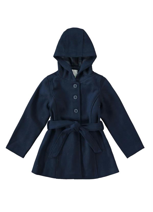 Malwee Kids - Sobretudo Azul em Lã com Capuz 3
