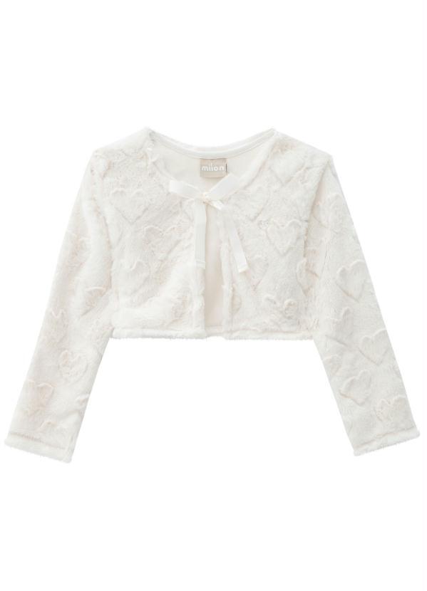 Milon - Bolero Infantil Feminino Off White