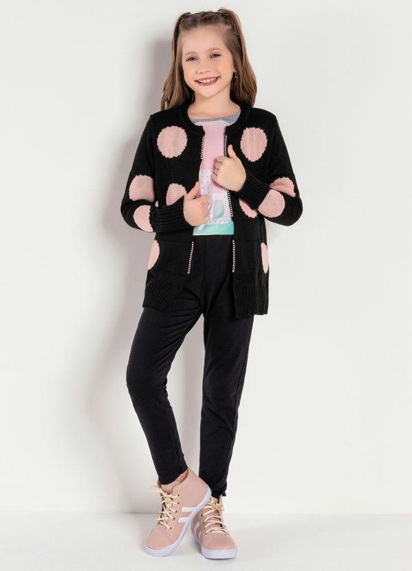 Kolormagic - Cardigan de Tricô Infantil Poá 3