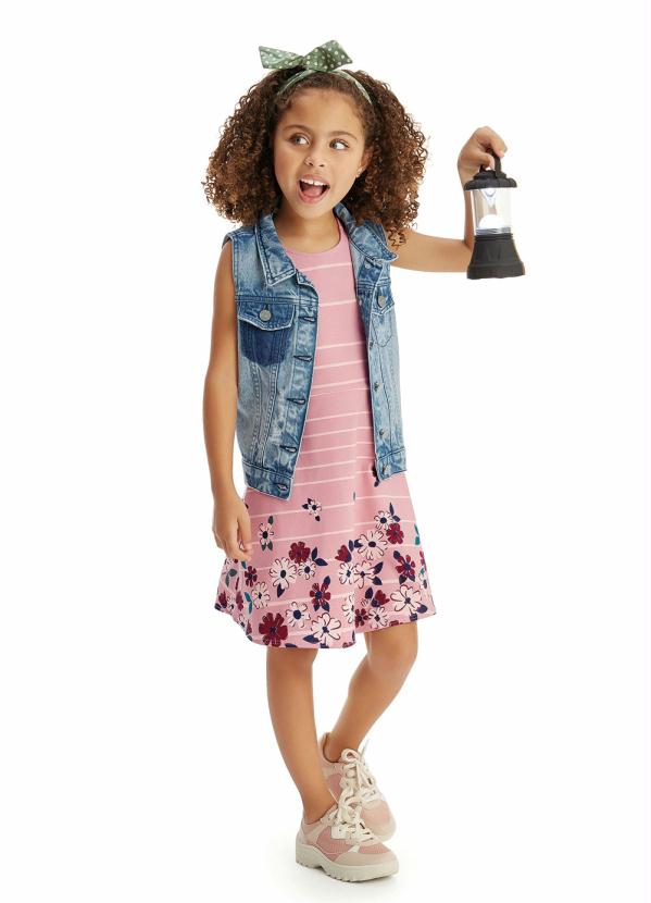 Malwee Kids - Colete Azul Jeans com Recortes 2