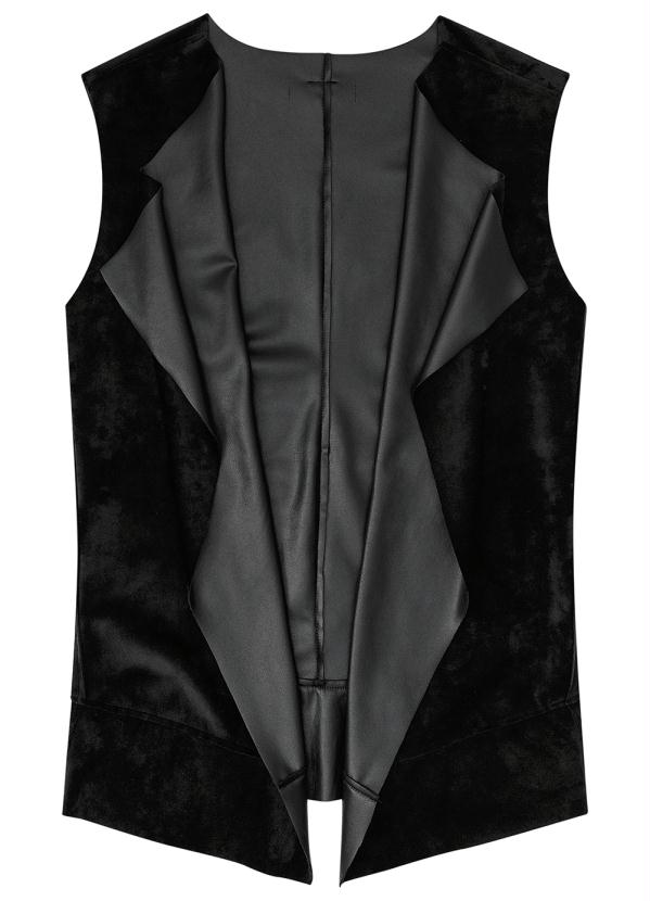 Gloss - Colete Juvenil em Pu Menina Preto 2