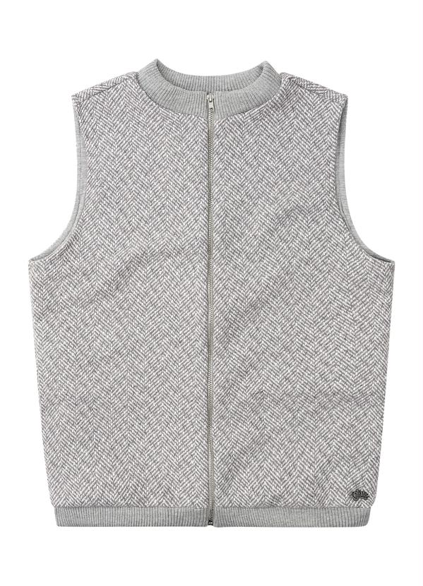 Gloss - Colete Juvenil Tweed Cinza 3