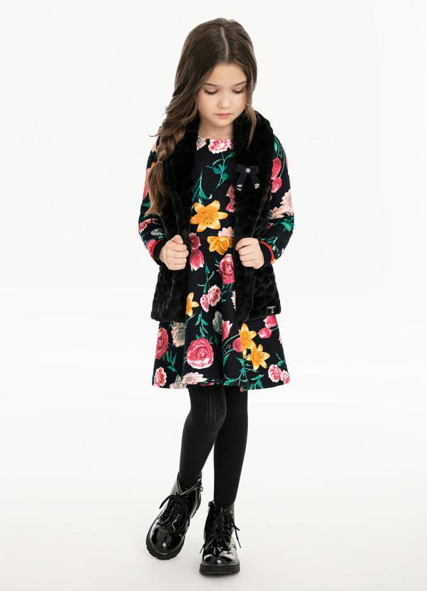 Carinhoso - Colete Pelúcia Preto 2