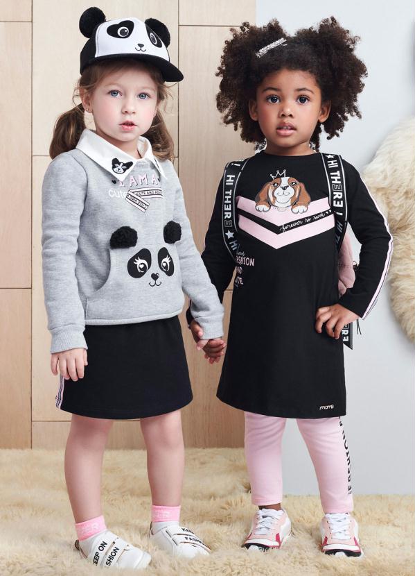 Momi - Conjjunto com Estampa Cinza e Preto 2