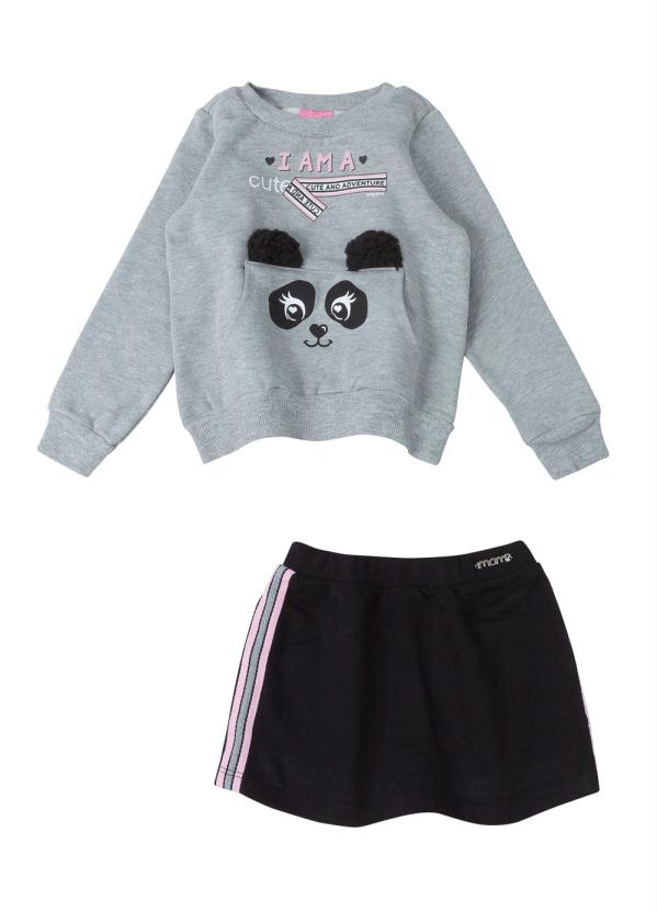 Momi - Conjjunto com Estampa Cinza e Preto 3