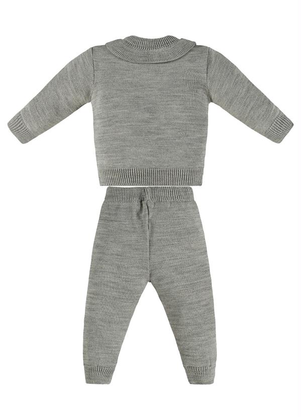 Up Baby - Conjunto Bebê Blusão e Calça Cinza 4
