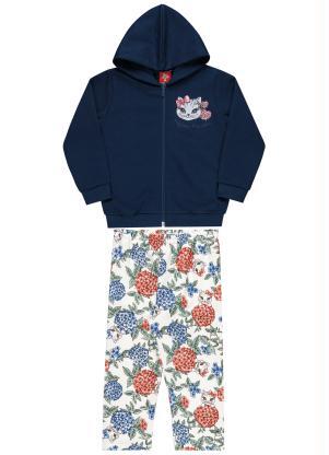 Bee Loop - Conjunto Bebê Jaqueta e Calça Azul - BEE LOOP