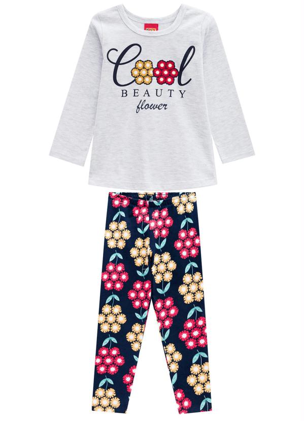 Kyly - Conjunto Blusa e Legging Mescla