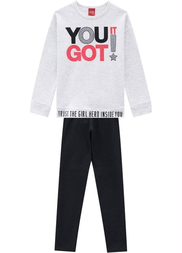 Kyly - Conjunto Blusa e Legging Mescla 2