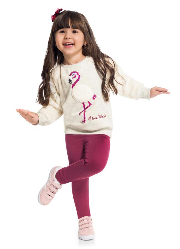 Kyly - Conjunto Casaco e Legging Mescla 1