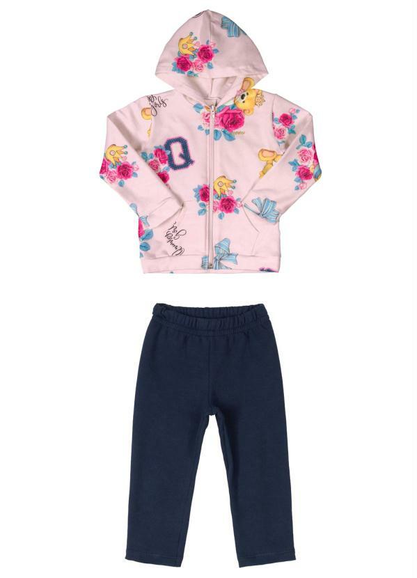 Quimby - Conjunto Infantil Princesa Ursa Rosa