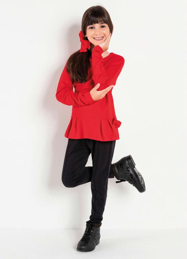 Outlet - Conjunto Infantil Vermelho/Preto 1