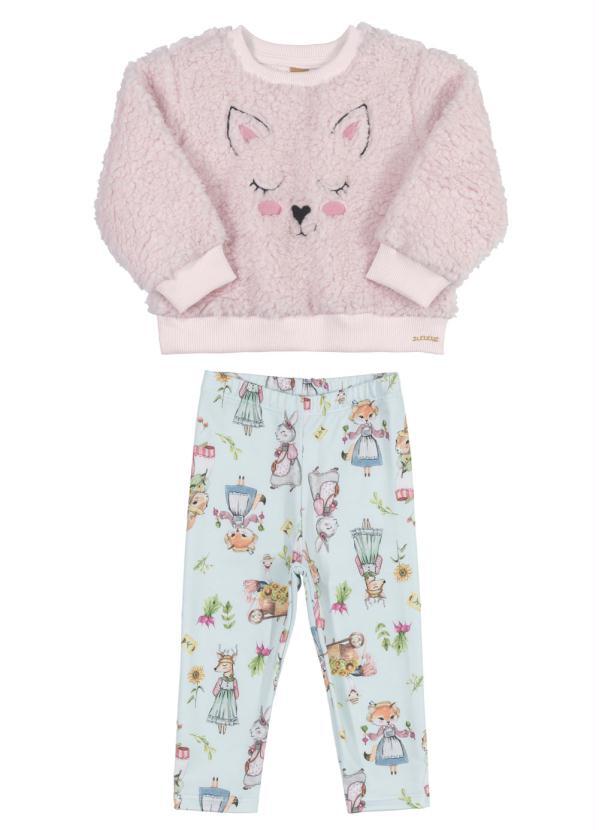 Up Baby - Conjunto Inverno Bebê Menina Rosa