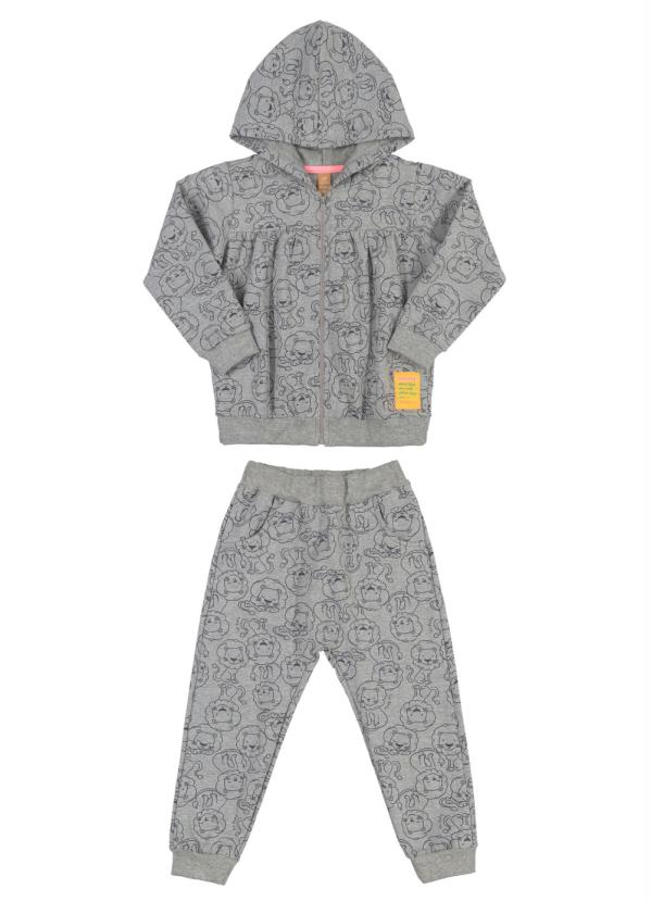 Up Baby - Conjunto Jaqueta e Calça Cinza 1