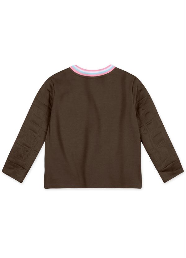 Lilica Ripilica - Conjunto Longo Moletom Menina Marrom 6
