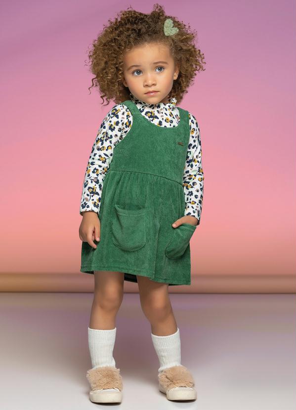 Colorittá - Conjunto Menina com Sobreposição Bege