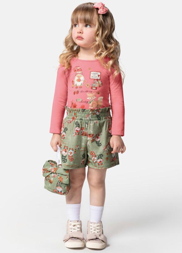 Carinhoso - Conjunto Rosa Duendes Menina