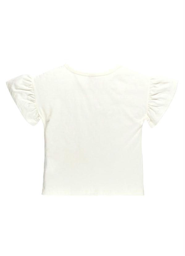 Up Baby - Blusa Manga Curta Estampa Infantil Branco 4